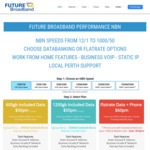 nbn Unlimited 250/25Mbps $111/Month (New Customers, FTTP and HFC Only) + $35 Setup Fee @ Future Broadband