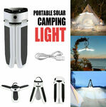 Solar Camping Light LED Lantern Tent Lamp USB Rechargable Outdoor $23.69 Delivered @ Ozoffer