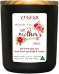 Mothers Day Customised Soy Candle Australian Made 300g $21 (Was $29.99) @ Aurora Fragrances