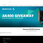Win 1 of 2 DeepCool AK400 CPU Air Coolers from PLE Computers