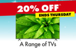 Up to 20% off a Range of TV, Audio, Cooking Appliances & Dishwashers (Exclusions Apply) @ The Good Guys