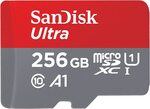 SanDisk Ultra 256GB MicroSDXC UHS-I Card with Adapter, Black $30.54 + Delivery ($0 with Prime/ $39 Spend) @ Amazon AU