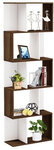 Hoffree 5-Tier Wooden S-Shaped Bookshelf US$39.99 (~A$60.94) AU Stock Delivered @ Banggood