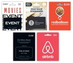 10% off Event Cinemas, The ICONIC, The Restaurant Choice, RedBalloon and $50 Airbnb Gift Cards (Excludes Variable Loads) @ Coles