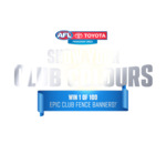 Win 1 of 100 Club Fence Banners from Australian Football League