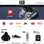 25% off Storewide + Delivery ($0 MEL C&C/ $50 Order) @ OCD Skate Shop