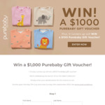 Win a $1,000 Purebaby Gift Voucher or 1 of 5 $100 Vouchers from Purebaby