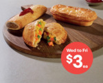 Pies, Sausage Rolls and Pastries $3 Each (Wednesday to Friday) @ 7-Eleven