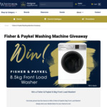 Win a Fisher & Paykel 8.5kg Front Load Washer Worth $899 from Whitfords Home Appliances