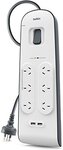 Belkin 6-Outlet Surge Protection Power Board with USB Charging $40.80 + Delivery ($0 with Prime/ $59 Spend) @ Amazon AU