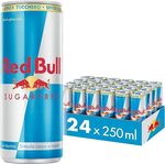 Red Bull Energy Drink, Sugar Free, 250ml (24 Pack) $21.65 + Delivery ($0 with Prime/ $59 Spend) @ Amazon AU Warehouse
