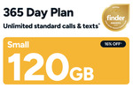 Kogan Mobile 365-Day Small FLEX 120GB Prepaid Plan (SIM, eSIM, Recharge) $100 (Was $120) Delivered @ Kogan