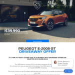 Peugeot e-2008 $39999 drive away ($25000 drop)