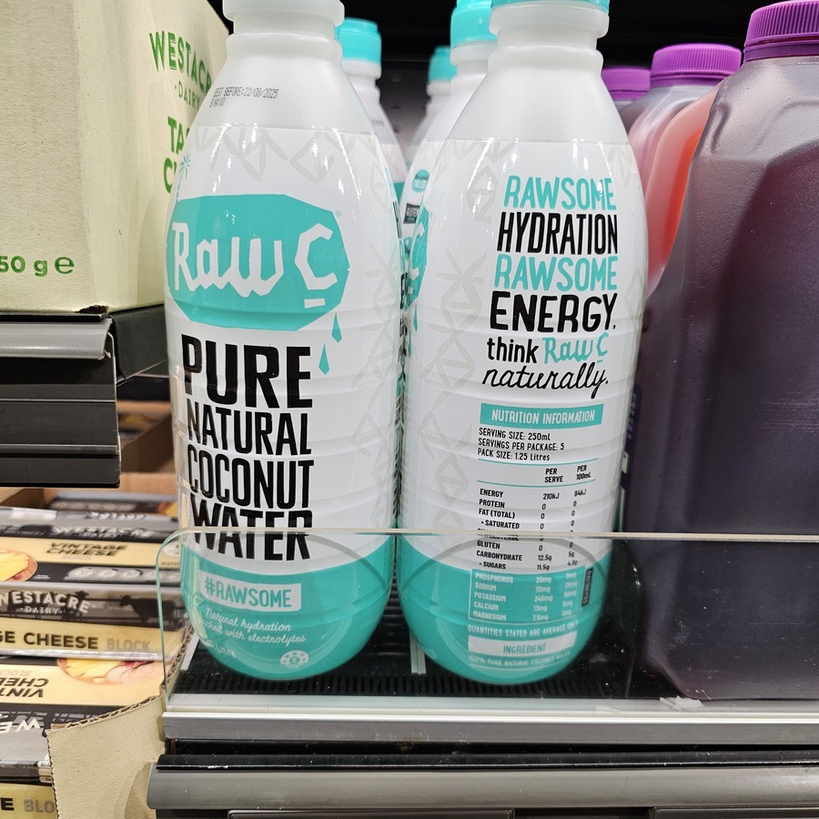 Raw C Pure Natural Coconut Water 1.25L $3.49 @ ALDI - OzBargain