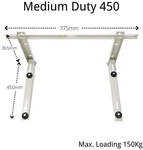 Air Con Wall Bracket 450/550mm from $15 Each (Was $26) + Delivery ($0 Brisbane C&C) @ Star Sparky Direct
