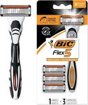 BIC Flex 5 Hybrid Men's 5-Blade Disposable Razor Handle & 3 Cartridges $7.35 ($6.61 S&S) + Delivery ($0 Prime/ $59+) @ Amazon AU