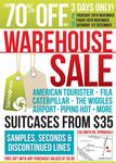 Samsonite Australia Warehouse Sale on until This Saturday - Suitcases from $35 (Springvale VIC)
