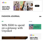 Win $500 to Spend on a Getaway with Unyoked from Fashion Journal