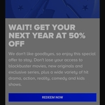 50% Off Paramount+ Standard 1 Year Plan, $48.99 (Current Subscribers Only, $97.99 thereafter) @ Paramount Plus