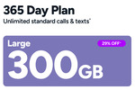 365-Day Kogan Mobile Prepaid Plans: 300GB for $169 and 500GB for $219 @ Kogan Mobile