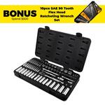 GearWrench 80948 76pce 1/4" & 3/8" Drive SAE/Metric 12-Point Standard & Deep Socket Mechanics Tool Set $99 Del'd @ Sydney Tools