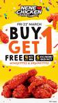 [VIC, NSW, QLD, ACT] BOGOF: 6 Pc or 4 Pc Chicken Wingettes / Drummettes (from $9.90) @ Nene Chicken