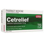 140 x Cetrelief Tablets (Hayfever Treatment), 10mg Cetirizine $16.99 Delivered @ PharmacySavings