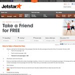 Jetstar 2 for 1 (Take a Friend for Free Sale)