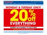 Spotlight - 20% off everything (inc. sale items). Today only!