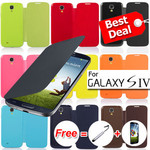 Flip Cover for Samsung Galaxy S4 - Bonus Screen Protector & Stylus $4.99, Free Delivery