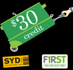 $30 off $100 Spend on AMEX at First/Syd Duty Free Online
