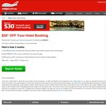Webjet $30 of $50 off Hotel Booking (Min Spend $200)