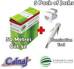 Cat 6 & Cat 5e Cable Value Packs - Cable + Jacks + Tool Starting $36.99 Free Postage
