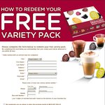 Free Start-up Pack of Dolce Gusto Coffee Pods