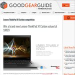 Win a Lenovo ThinkPad X1 Carbon Ultrabook from Good Gear Guide