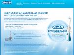 Sydney: Free Oral B Electric Toothbrush Valued at $100+ (World Record Attempt)