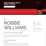 Win a Trip to See Robbie Williams in Sydney from Giant Steps