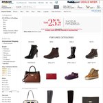 25% off Selected Shoes and Handbags at Amazon.com