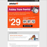 Jetstar Friday Frenzy $29 Fares (Example Melb <-> Hobart), More to Be Revealed at 4pm