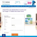 FREE: 3x 15g Sachets of Nestlė Infant Cereal (Delivered)