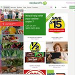 Woolworths Online Save $15 with $150 Spend (+5% off with Cash Rewards Gift Card etc)