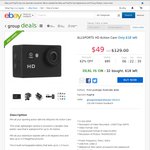 AllSports HD Action Cam - $49 Delivered @ eBay Group Deals