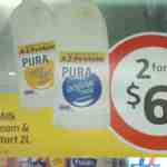 Pura Light Start 1% Fat (or Full Cream) Milk 2L 2-for-$6 ($1.50/L) @ Coles Express [VIC/SA/TAS]