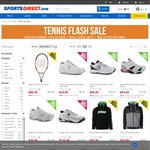 Tennis Flash Sale Up to 80% off on Shoes / Rackets @ Sports Direct
