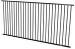 Flat Top Aluminium Pool Fence Black 2.4m x 1.2m $65 (Save $31) @ Masters
