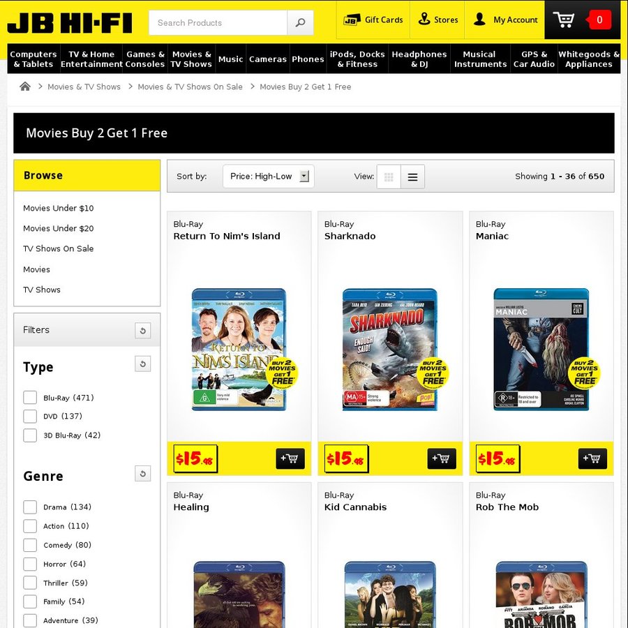 Movies Buy 2 Get 1 Free JB HiFi OzBargain