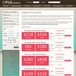 $200 off Return Flights to The South Pacific e.g. Sydney to Fiji Return from $525 @ Fiji Airways