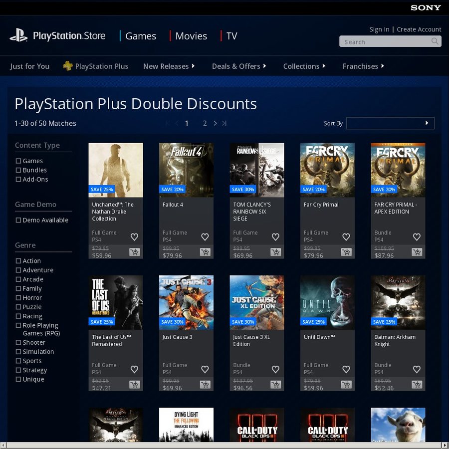 Aus PlayStation Store 30% off (up to 60% off PS+ ...