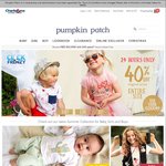 Pumpkin Patch 40% off Original Prices for Entire Site and Receive Free Delivery with $45 Spend