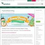 Win $2,330+ by Collecting Xmas Treats @ TopCashBack (Answers inside)